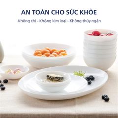 Bộ bát đĩa thủy tinh Luminarc Diwali 15 chi tiết DW 15L - An toàn lò vi sóng, máy rửa bát, thiết kế hiện đại, chịu va đập tốt