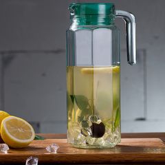 Bộ 2 Bình Thủy Tinh Luminarc Octime Ice Green 1.1L - Đựng Nước An Toàn, Kiểu Dáng Hiện Đại, Hàng Chính Hãng Pháp