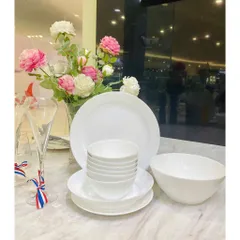 Bộ bát đĩa Cannes 10 chi tiết CN10A, dùng được trong lò vi sóng và máy rửa bát