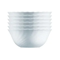 Bộ 6 bát tô thủy tinh Luminarc Trianon 18cm N3651*6 - Bát tô ăn bún, phở chính hãng, an toàn, thiết kế hiện đại, chịu nhiệt tốt
