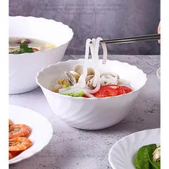 Bộ 6 bát tô thủy tinh Luminarc Trianon 18cm N3651*6 - Bát tô ăn bún, phở chính hãng, an toàn, thiết kế hiện đại, chịu nhiệt tốt