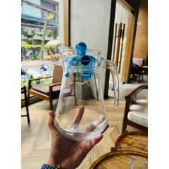 Bình Thủy Tinh Luminarc Nắp Xanh X2185 1.3L - Thiết Kế Sang Trọng, An Toàn, Dùng Trong Lò Vi Sóng và Máy Rửa Bát