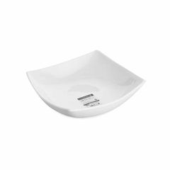 Đĩa Thủy Tinh Vuông Trắng Quadrato 20cm D7206 Cao Cấp, Đĩa Sâu Lòng An Toàn Cho Máy Rửa Bát, Lò Vi Sóng - Hàng Chính Hãng Luminarc
