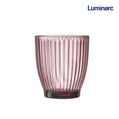 Bộ 6 Cốc Thủy Tinh Luminarc Ricky Line V8688 340ml - Sang Trọng, An Toàn, Màu Hồng - Hàng Chính Hãng từ Pháp