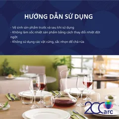 Bộ 6 Ly Rượu Vang Thủy Tinh Senso Arcoroc G3805 35cl - Hàng Chính Hãng Cao Cấp, An Toàn Cho Sức Khỏe, Thiết Kế Hiện Đại