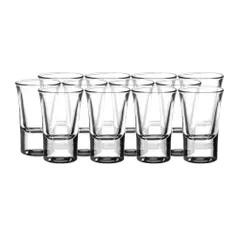 Bộ cốc ly thủy tinh uống rượu nặng Hotshot 12 chiếc 34ml - Sang trọng, an toàn cho sức khỏe, phù hợp gia đình, nhà hàng, quà tặng tân gia