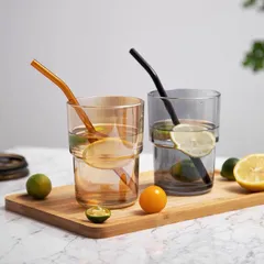 Bộ 6 cốc thủy tinh Arcoroc Log T Grey 320ml - Cốc cao màu xám an toàn cho sức khỏe, chính hãng, tiện dụng cho nhà bếp