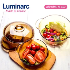 Bộ 2 nồi thủy tinh Luminarc 1L+ 2L LAVI6P0 dùng bếp ga, hồng ngoại, bảo hành 10 năm | Hàng chính hãng