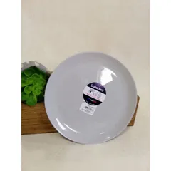 Bộ 4 đĩa màu ghi Luminarc Diwali 19cm & 25cm - Thủy tinh cao cấp, an toàn cho vi sóng & máy rửa bát, thiết kế sang trọng, quà tặng hoàn hảo.