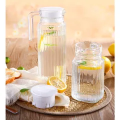 Bộ 2 Bình đựng Nước Thủy Tinh Luminarc Quadro 0.5L G2667 - Thiết Kế Hiện Đại, An Toàn Cho Sức Khỏe, Hàng Chính Hãng