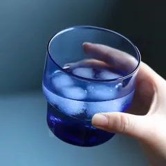 Bộ 6 cốc thủy tinh thấp Arcoroc LogT Blue 300ml V4132 - An toàn cho sức khỏe, thiết kế hiện đại, có thể rửa bát, hàng chính hãng