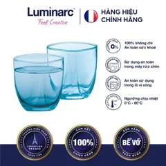 Bộ 6 Cốc Thủy Tinh Luminarc Eiffel 300ml - Sang Trọng, Chất Lượng Pháp, An Toàn Sức Khỏe - Hàng Chính Hãng