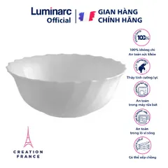 Bát Tô Thủy Tinh Luminarc Trianon 16cm 50065 - An Toàn, Chịu Nhiệt, Dễ Dàng Xếp Chồng - Hàng Chính Hãng Pháp