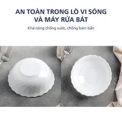 Bát Tô Thủy Tinh Luminarc Trianon 16cm 50065 - An Toàn, Chịu Nhiệt, Dễ Dàng Xếp Chồng - Hàng Chính Hãng Pháp