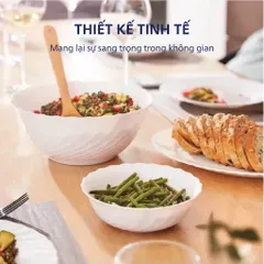 Bát Tô Thủy Tinh Luminarc Trianon 16cm 50065 - An Toàn, Chịu Nhiệt, Dễ Dàng Xếp Chồng - Hàng Chính Hãng Pháp
