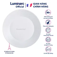 Đĩa/Bộ 6 đĩa (dĩa) thủy tinh chịu nhiệt Luminarc Harena 23cm N5413/N5413*6, dùng lò vi sóng | Hàng chính hãng