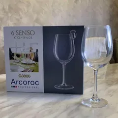 Bộ 6 Ly Rượu Vang Thủy Tinh Arcoroc Senso 47cl - G3806, Thiết Kế Hiện Đại, Hàng Chính Hãng, An Toàn Cho Sức Khỏe