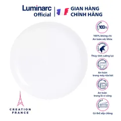 Đĩa Thủy Tinh Luminarc Diwali N3603 19cm - Đĩa Tròn Sang Trọng, Chịu Va Đập, Dễ Vệ Sinh, An Toàn Cho Sức Khỏe