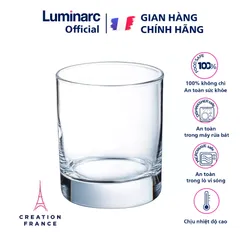 Bộ 6 cốc thủy tinh Luminarc Islande 200ml - An toàn, Chống xước, Thiết kế hiện đại cho không gian bếp sạch đẹp