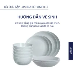 Đĩa Thủy Tinh Sâu Luminarc Pampille 20cm - Hàng Chính Hãng Pháp, Chịu Nhiệt và An Toàn Sức Khỏe, Thiết Kế Sang Trọng