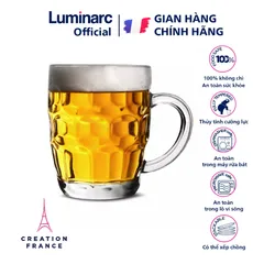 Bộ 6 Cốc Thủy Tinh Bia Luminarc 300ml 15706 - Hàng Chính Hãng Có Quai, Kiểu Dáng Hiện Đại và An Toàn cho Sức Khỏe