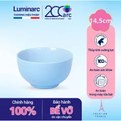 Bát Tô Thủy Tinh Luminarc Diwali Light Blue 14.5cm 750ml - Hàng Chính Hãng, An Toàn, Thiết Kế Hiện Đại Cho Nhà Bếp