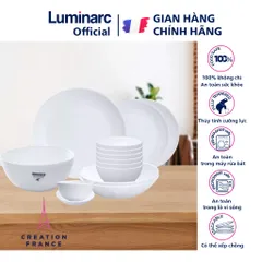 Bộ Bát Đĩa Thủy Tinh Luminarc Diwali 14 Chi Tiết DW14B - Sang Trọng và An Toàn Cho Bàn Ăn Hiện Đại