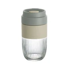 Cốc Thủy Tinh Luminarc Ease 500ml V5076/V5077 - Cốc Đựng Sinh Tố, Yến Mạch Có Nắp Đậy Chống Tràn Tiện Lợi, Dễ Mang Theo
