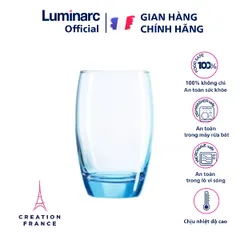 Bộ 6 cốc thủy tinh Luminarc Salto xanh dương 350ml - Hàng chính hãng, an toàn cho sức khỏe, thiết kế hiện đại, tiện dụng cho nhà bếp
