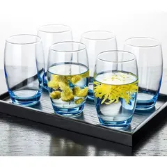 Bộ 6 cốc thủy tinh Luminarc Salto xanh dương 350ml - Hàng chính hãng, an toàn cho sức khỏe, thiết kế hiện đại, tiện dụng cho nhà bếp
