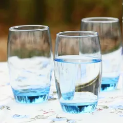 Bộ 6 cốc thủy tinh Luminarc Salto xanh dương 350ml - Hàng chính hãng, an toàn cho sức khỏe, thiết kế hiện đại, tiện dụng cho nhà bếp