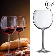 Bộ 12 Ly Rượu Vang Thủy Tinh C&S Cabernet Ballon 350ml/470ml/580ml - Chất Liệu Cao Cấp, Chính Hãng, Sản Xuất Tại Pháp