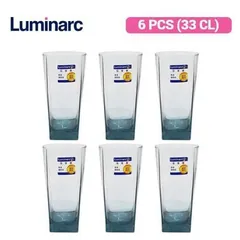 Bộ 6 cốc thủy tinh Luminarc Sterling Mazarine 330ml - An toàn, hiện đại, chính hãng, lý tưởng cho bếp và gia đình