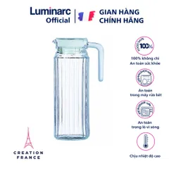 Bộ 2 Bình Thủy Tinh Đựng Nước Luminarc Quadro 1.1L G2666 - Cao Cấp, An Toàn, Thiết Kế Hiện Đại, Hàng Chính Hãng