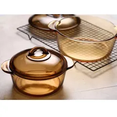Nồi thủy tinh Luminarc Amberline 1.5L C6313 dùng bếp ga, bếp hồng ngoại, cam kết bảo hành 10 năm