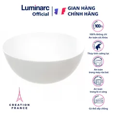 Bát Tô Thủy Tinh Luminarc Diwali 21cm D7410 - An Toàn Lò Vi Sóng & Máy Rửa Bát - Hàng Chính Hãng Pháp, Thiết Kế Hiện Đại Cho Nhà Bếp