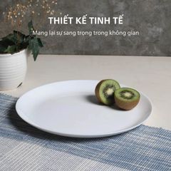 Đĩa Thủy Tinh Luminarc Diwali 27cm D7360 - An Toàn Trong Lò Vi Sóng, Chống Xước, Dùng Máy Rửa Bát - Hàng Chính Hãng Pháp