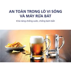 Bộ Cốc Thủy Tinh Luminarc Benidorm 450ml 6 Chi Tiết G2616*6 - Hàng Chính Hãng Thủy Tinh Có Quai, An Toàn Cho Sức Khỏe