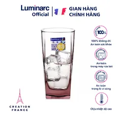 Bộ 6 cốc thủy tinh Luminarc Sterling màu hồng 330ml J5387 - Đồ gia dụng hiện đại, an toàn cho sức khỏe, hàng chính hãng