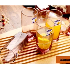 Bộ 6 cốc thủy tinh Luminarc Sterling màu hồng 330ml J5387 - Đồ gia dụng hiện đại, an toàn cho sức khỏe, hàng chính hãng