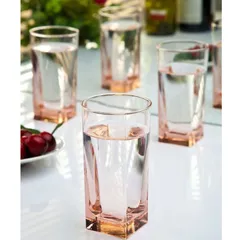 Bộ 6 cốc thủy tinh Luminarc Sterling màu hồng 330ml J5387 - Đồ gia dụng hiện đại, an toàn cho sức khỏe, hàng chính hãng