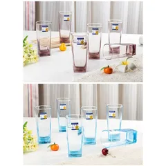 Bộ 6 cốc thủy tinh Luminarc Sterling màu hồng 330ml J5387 - Đồ gia dụng hiện đại, an toàn cho sức khỏe, hàng chính hãng