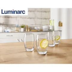 Bộ 6 cốc thủy tinh Luminarc Salto 350ml G2560 - An toàn cho sức khỏe, thiết kế hiện đại, chính hãng, phù hợp với mọi không gian bếp