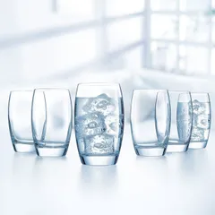 Bộ 6 cốc thủy tinh Luminarc Salto 350ml G2560 - An toàn cho sức khỏe, thiết kế hiện đại, chính hãng, phù hợp với mọi không gian bếp