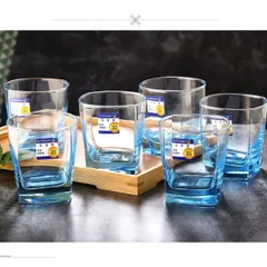 Bộ 6 cốc thủy tinh Luminarc Sterling màu xanh dương 300ml J1582 - Hàng chính hãng tiện ích cho không gian bếp hiện đại