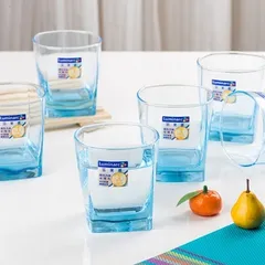 Bộ 6 cốc thủy tinh Luminarc Sterling màu xanh dương 300ml J1582 - Hàng chính hãng tiện ích cho không gian bếp hiện đại