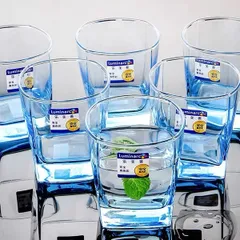 Bộ 6 cốc thủy tinh Luminarc Sterling màu xanh dương 300ml J1582 - Hàng chính hãng tiện ích cho không gian bếp hiện đại