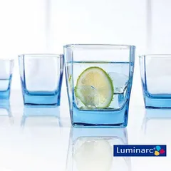 Bộ 6 cốc thủy tinh Luminarc Sterling màu xanh dương 300ml J1582 - Hàng chính hãng tiện ích cho không gian bếp hiện đại
