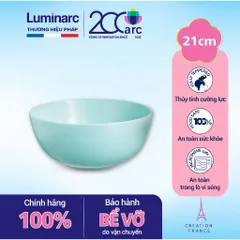 Bát Tô Canh Thủy Tinh Luminarc Diwali Light Turquose 21cm - Hàng Chính Hãng, An Toàn, Tiện Lợi Cho Bếp Nhà Bạn