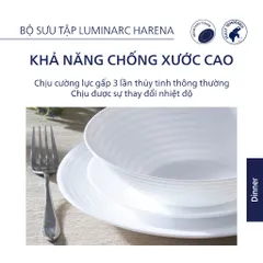 Đĩa thủy tinh sâu lòng Luminarc Harena 28cm L3265 - Hàng chính hãng, thiết kế hiện đại, an toàn cho sức khỏe, chống xước và bám mùi.